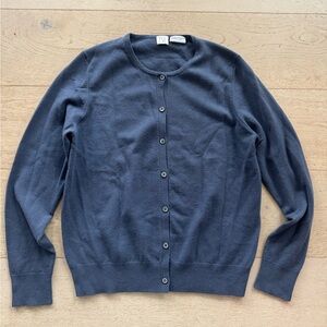 TSE 100% Cashmere Cardigan indigo blue S